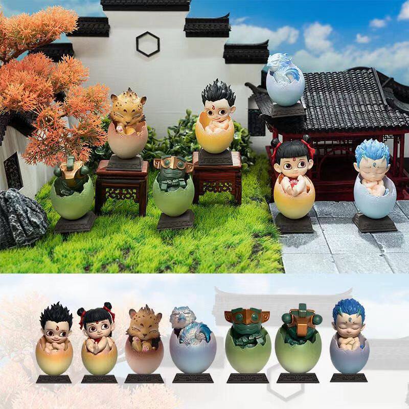 正版哪吒之魔童降世蛋宠盲盒敖丙申公豹公仔玩具摆件玩偶手办女男