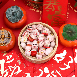 清仓马年礼物正版 饰品新年生日礼品 宝运猪猪盲盒惊喜萌粒冰箱贴装