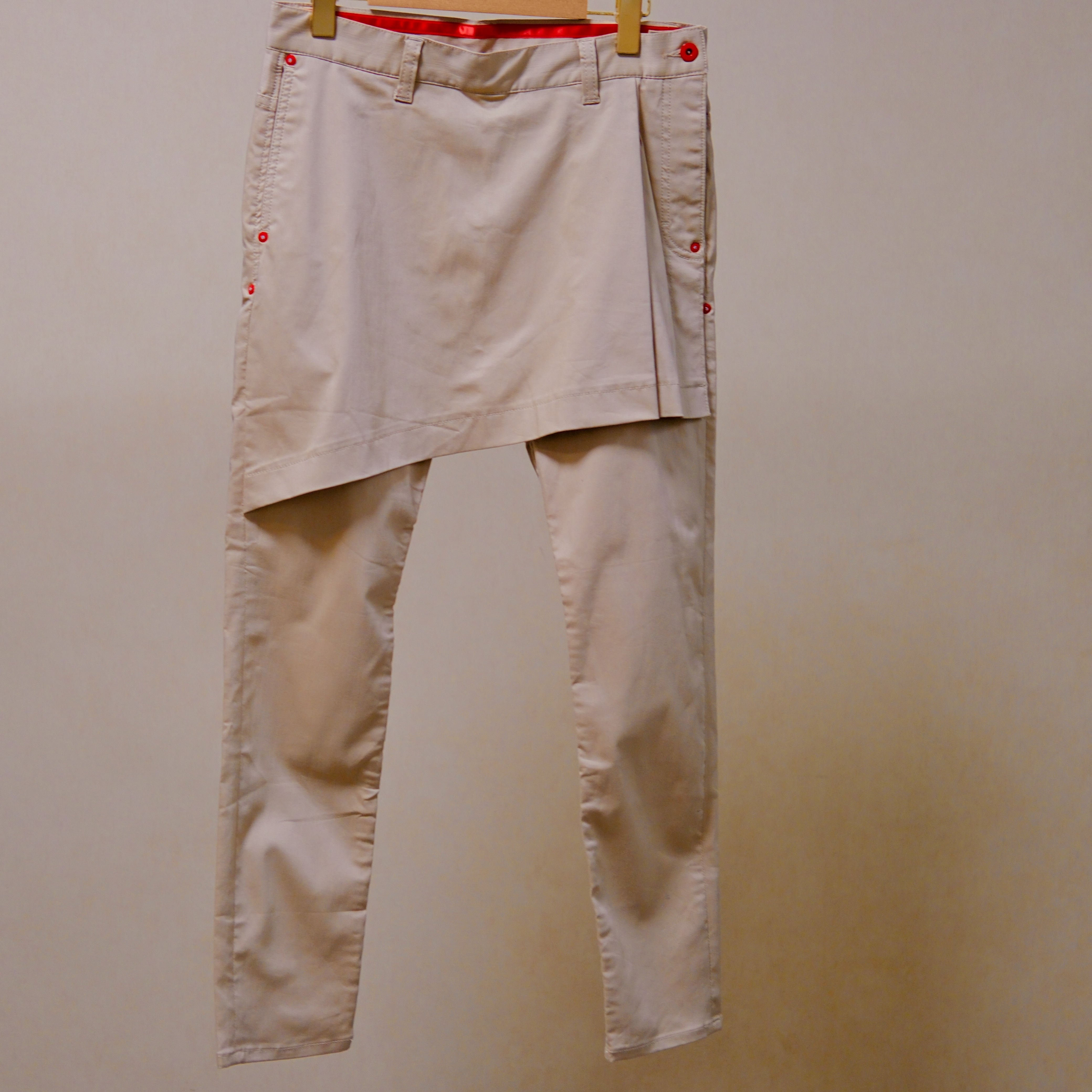 Frapbois 假两件裤裙女设计感小众拼接显瘦长裤通勤休闲时尚裤子