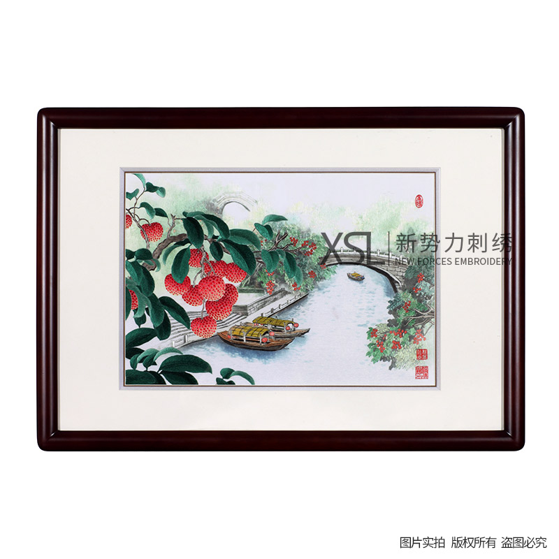 粤绣广绣岭南广府文化纯手工刺绣荔枝湾广州特色礼品送客户巨划算