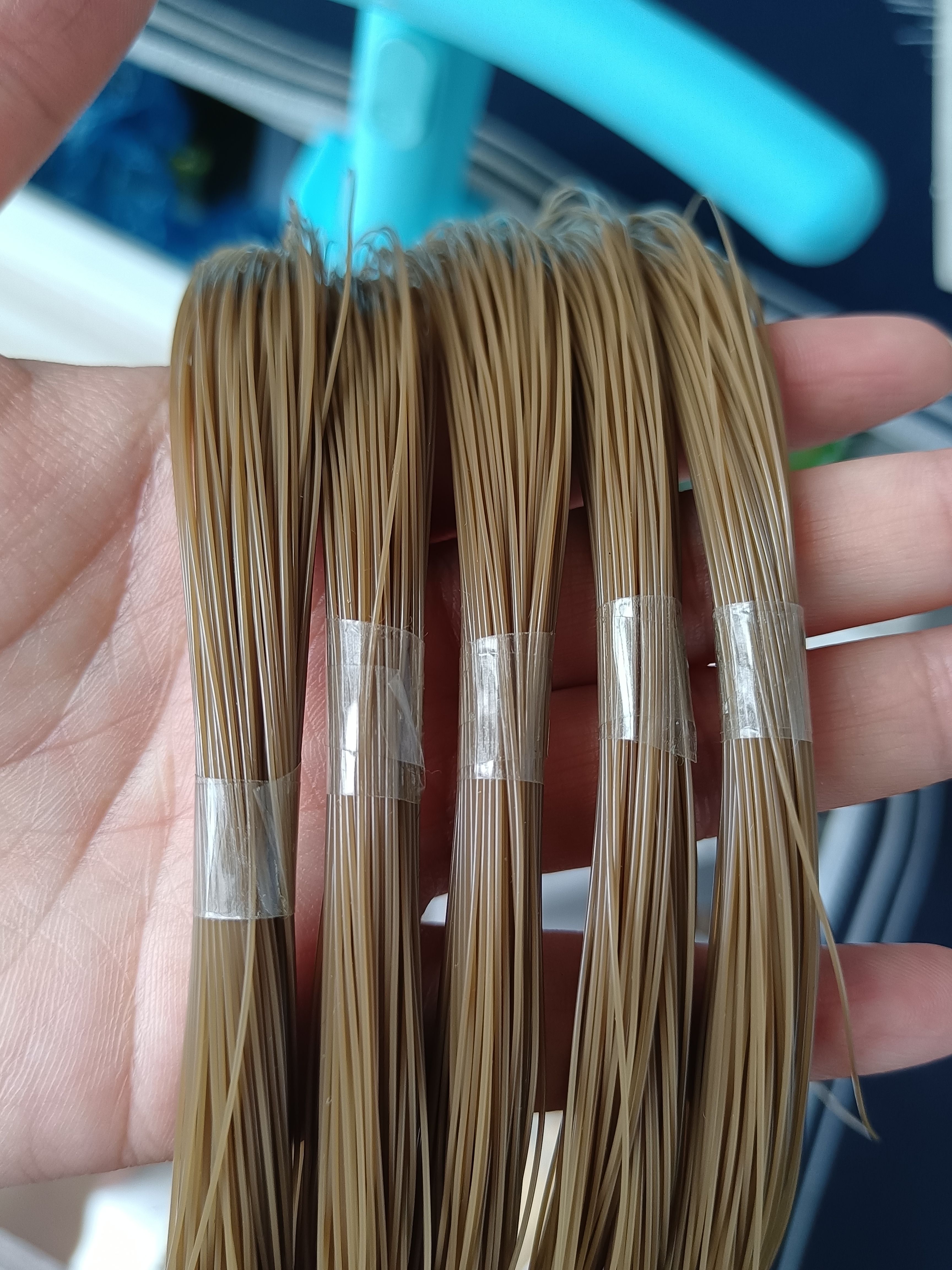 500米户外枯草咖啡色鱼线中硬可定型不反光海钓手把海竿绑钩锚鱼