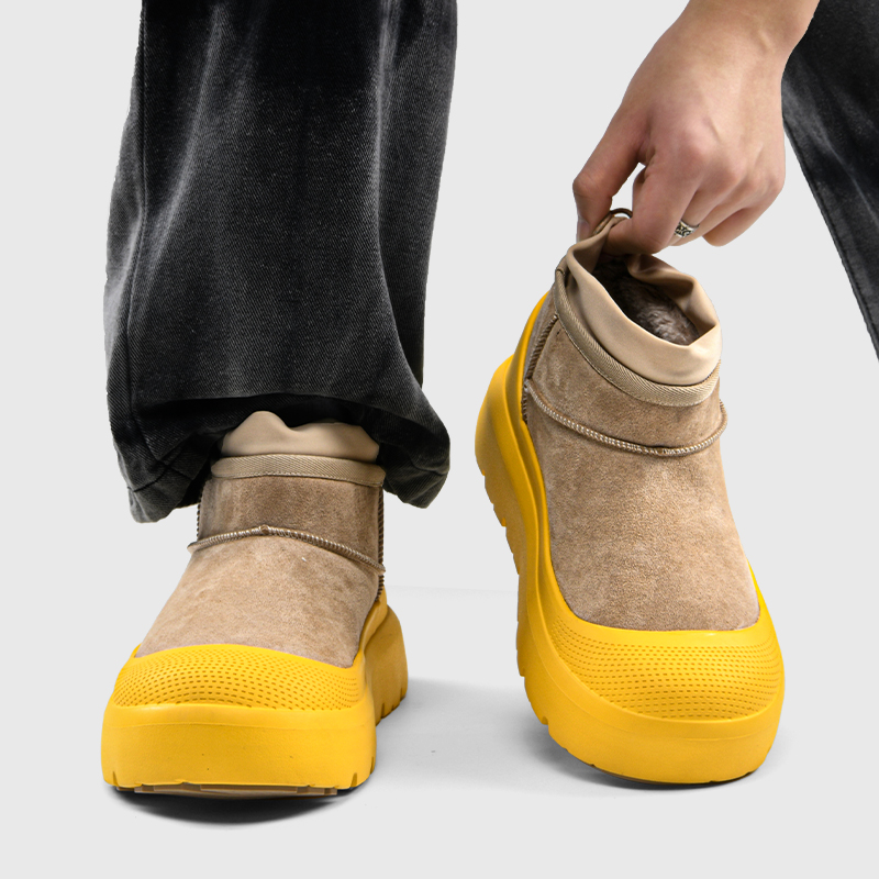 雪地靴男士2025新款冬季加绒加厚