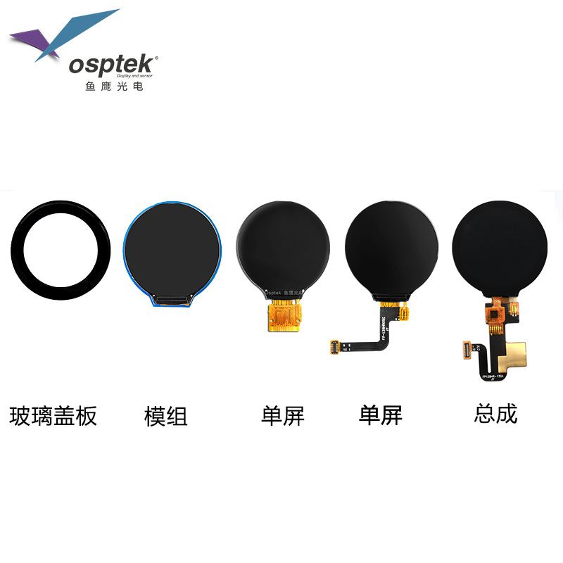 鱼鹰光电1.28寸圆屏 240*240 12PIN焊接