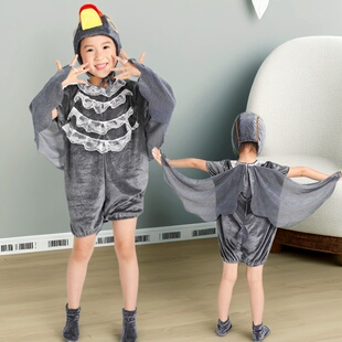 六一幼儿园童话剧丑小鸭演出服儿童舞台剧人偶服鸭子表演服夏亲子