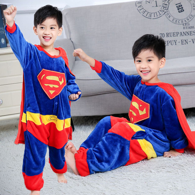 男童超人扮演服万圣节Superman秋