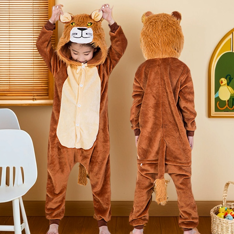 元旦儿童小狮子演出服森林动物主题服装亲子装运动会走秀狮子王男