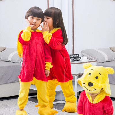 万圣节女童服装小熊维尼cos睡衣3