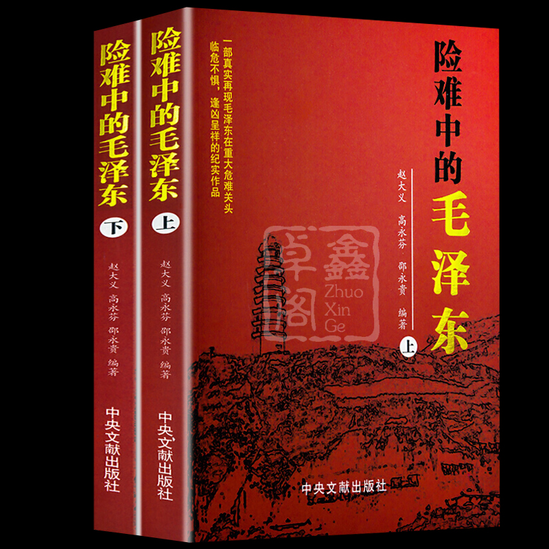 险难中的毛泽东上下册 全2册 正版现货红色经典战争中国历史故事畅销书 伟人领袖名人传记生平纪实政治军事党政读物中央文献出版社