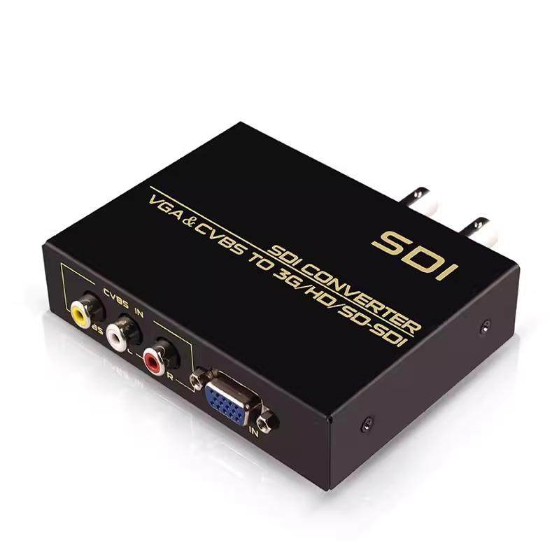 VGA+AV转SDI转换器高清转换器MT-VS12双输出VGA复合视频转3G-SDI