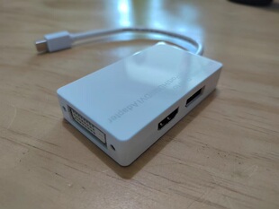 Mini 迷你DP转HDMI+DVI+Displayport三合一转换线 高清线 视频线