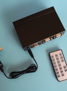 VGA分割器四进一出电脑1分4画面分屏器4口DNF多开@迈拓MT-SW041-V