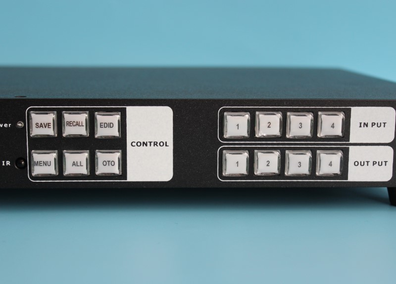 HDMI矩阵4进4出高清监控多电脑视频切换器四进四出@迈拓MT-HD4X4