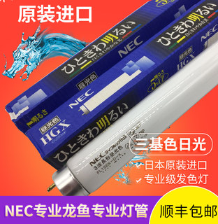 日本进口NEC灯管T8龙鱼灯6700K红龙金龙鱼专用发色灯增艳诱色灯