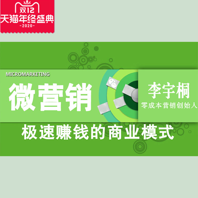 正版包票 李宇桐 微营销极速赚钱的商业模式 视频课程非DVD