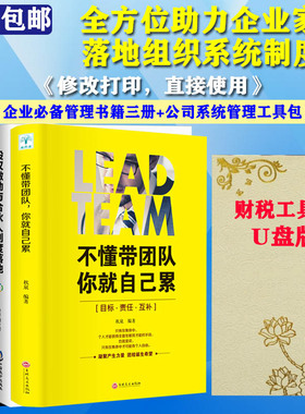 正版不懂带团队你就自己累股权激励合伙人制度落地识人用人管人财税工具包