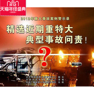 正版包发票 安全月近期重特大典型事故问责 2DVD