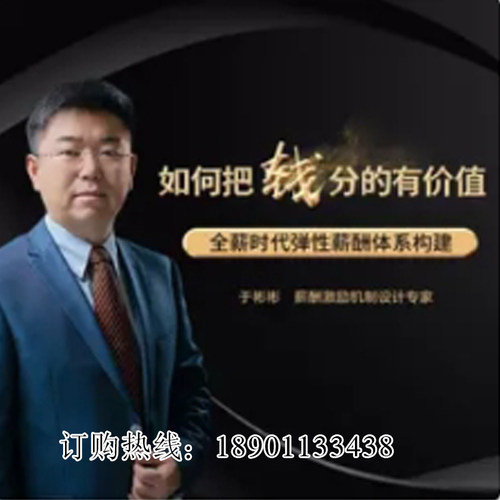 王彬彬如何把钱分的有价值企业薪酬分配激励网络课程非DVD 前2