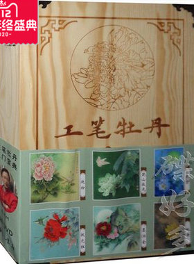 正版 李晓明工笔牡丹入门宝典20DVD碟片国画教学光盘