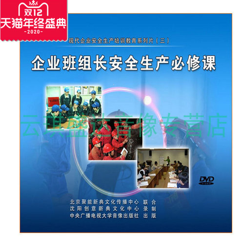 正版包票  企业班组长安全生产必修课 2DVD 安全生产月