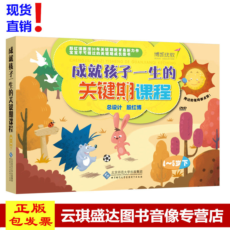 现货成就孩子一生的关键期课程4-5岁（下）操作手册+DVD光盘