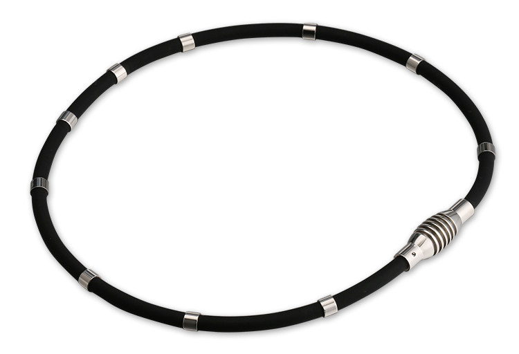 GENUINE JAPANESE FUJIMOTO CERVICAL SPINE SPORTS TITANIUM COLLAR MAGNETIC THERAPY HEALTH NECKLACE ANTI-FATIGUE RADIATION RADIATION TITANIUM CHAIN MEN AND WOMEN