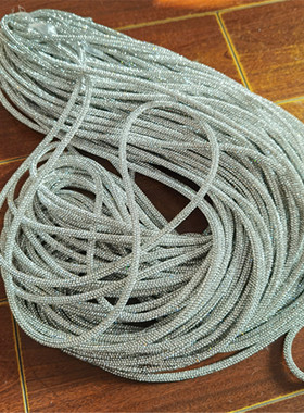 水钻软管绳子圆形水钻条蝴蝶结服装装饰 鞋带DIY满钻管钻绳不剪断