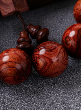 海南黄花梨手串2.0老料鬼脸鬼眼