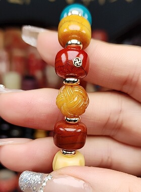 藏式驼骨牛骨羊角牛角多宝手串手