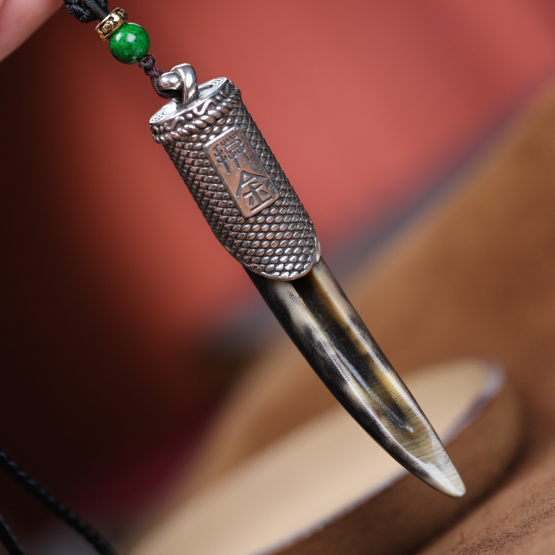 鬼吹灯摸金符吊坠黑驴蹄子镶嵌藏