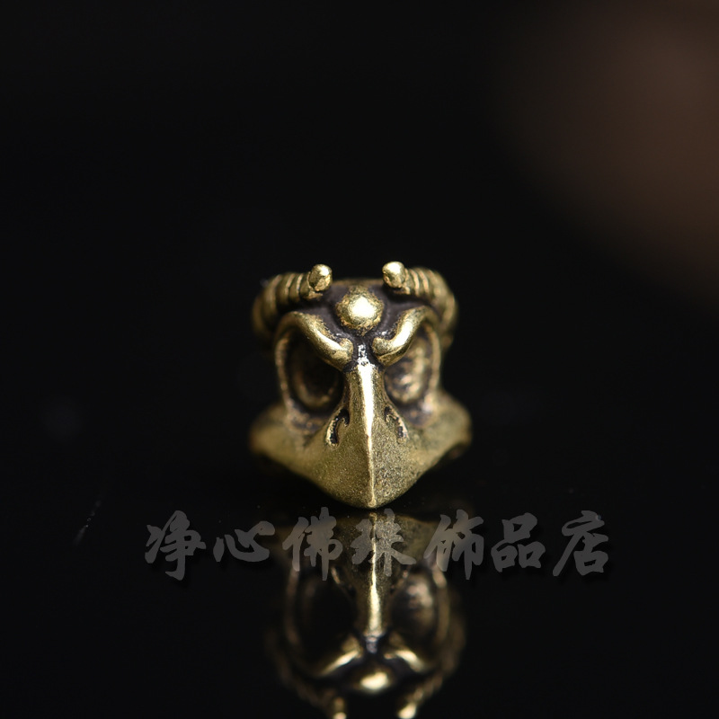 藏区老铜大鹏鸟背云手工DIY半成