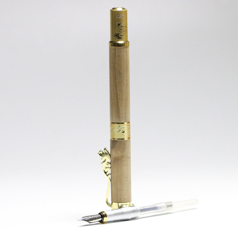 金丝楠木龙头笔木制木质工艺签字笔钢笔水两用商务礼品送实木,饰品/流行首饰/时尚饰品新,金丝楠木,淘宝优惠券,粉丝福利购,淘宝优惠卷