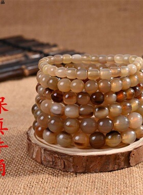 藏式天然保真水牛角手串高档牛骨