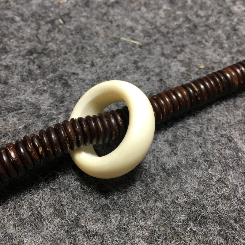 天然牦牛骨戒指驼骨跑环西藏尼泊尔女款骨指环扳指手工文玩配件