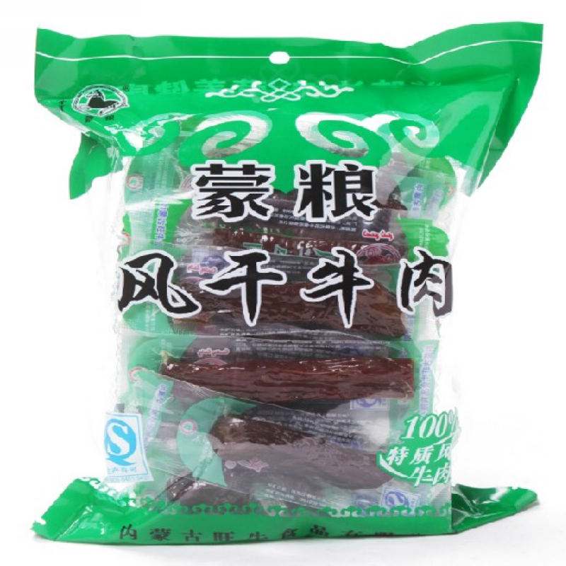 蒙粮手撕牛肉干内蒙古风干牛肉干草原500g牛肉零食健熟食身独立装