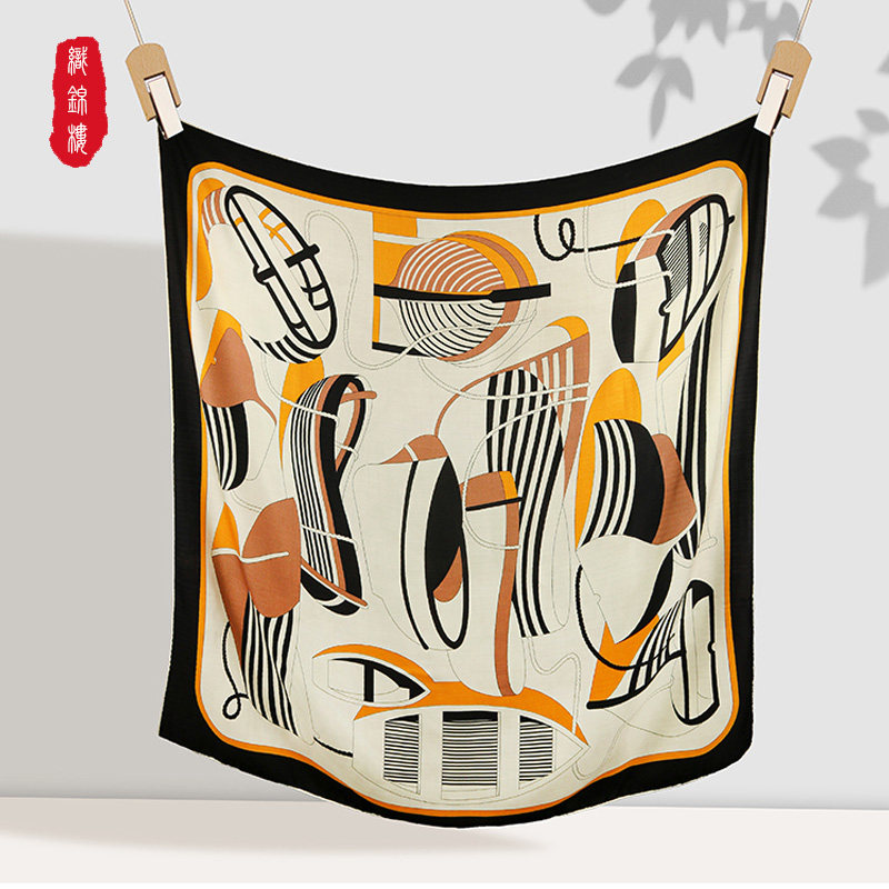 大牌同款桑蚕丝真丝羊毛大围巾披肩女冬季高级保暖围脖送妈妈女友