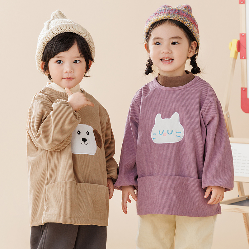 女孩防水长袖拉链中长羽绒服