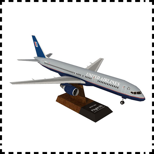 波音757客机纸模型民航客机创意拼装3d手工diy 新手练手模型作业