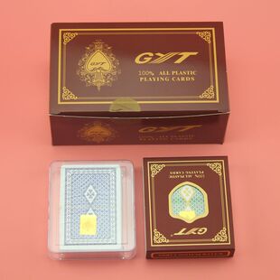 德州扑克塑料牌GYT双面磨砂PVC可水洗加厚耐磨宽窄牌多种款式可选