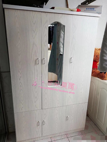 环保型刨花板出租房两门衣柜