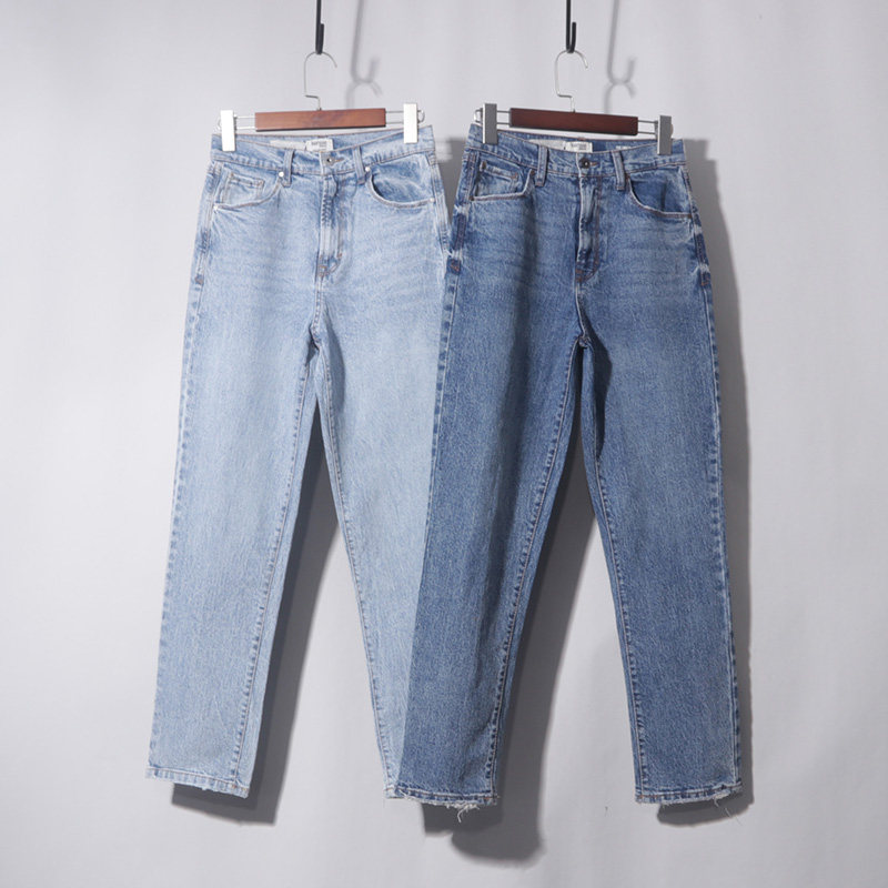 大码复古弹力牛仔裤女高腰显瘦宽松小个子直筒阔腿裤老爹裤,女装/女士精品,牛仔裤,淘宝优惠券,粉丝福利购,淘宝优惠卷