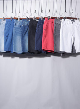 SLIM FIT）五分裤夏季美式复古高街休闲短裤男潮牌潮流中裤
