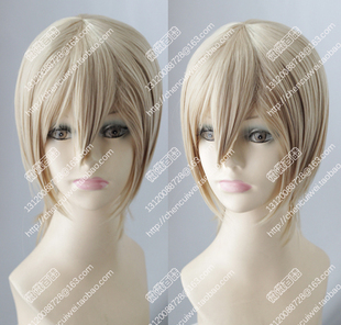 血界战线 Black 小黑 亚麻金 收脸短发动漫游戏 威廉 cosplay假发