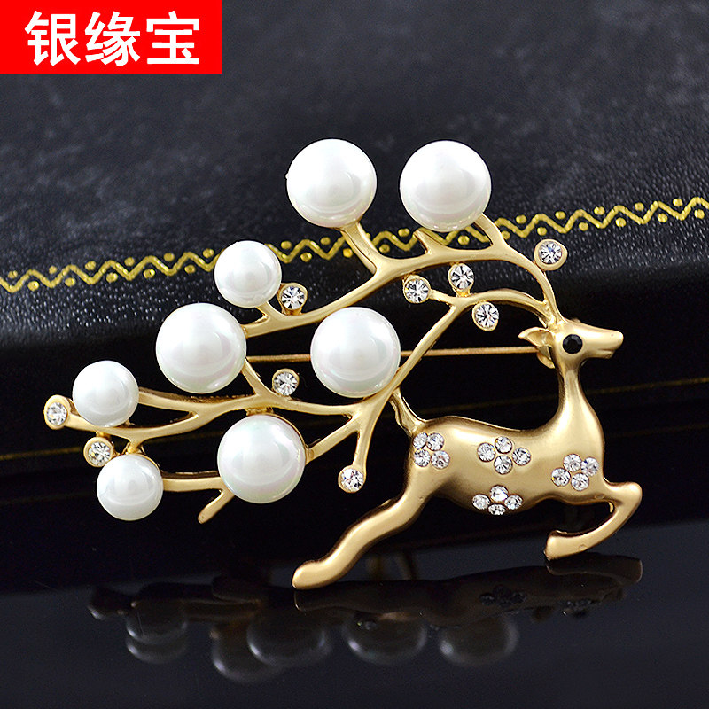 时尚个性仿珍珠圣诞胸扣开衫胸针女百搭胸花别针韩国配饰品披肩扣,饰品/流行首饰/时尚饰品新,胸针,淘宝优惠券,粉丝福利购,淘宝优惠卷