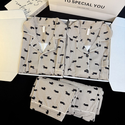 秋冬季德绒情侣睡衣女2025年新款加厚保暖双面磨毛男士家居服套装