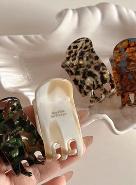 气质新款高窄醋酸高级感抓夹高马尾夹发夹温柔盘发鲨鱼夹女发饰