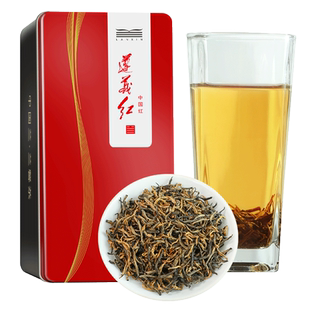 金骏眉类贵州茶叶 兰馨茶叶贵州茶遵义红茶100g铁盒散装