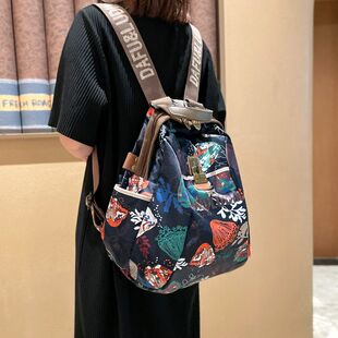 轻便时尚 洋气女士背包高颜值超火外出防水大 旅游双肩包女2025新款