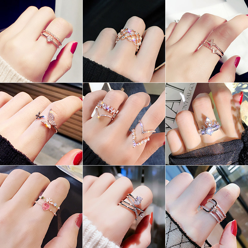 日韩潮人小众开口戒指女个性韩版简约学生食指戒网红时尚ins指环,饰品/流行首饰/时尚饰品新,戒指/指环,淘宝优惠券,粉丝福利购,淘宝优惠卷