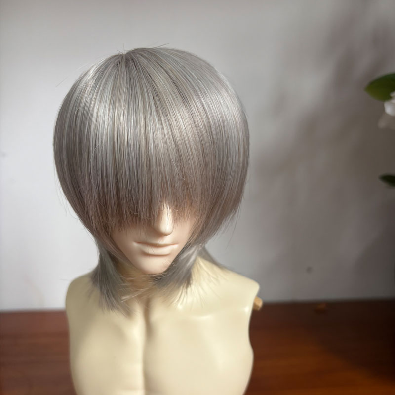 thumbnail for Yale BJD wig love and deep space with the same soft silk wolf tail blank 346 points can be changed to wig blank by hand