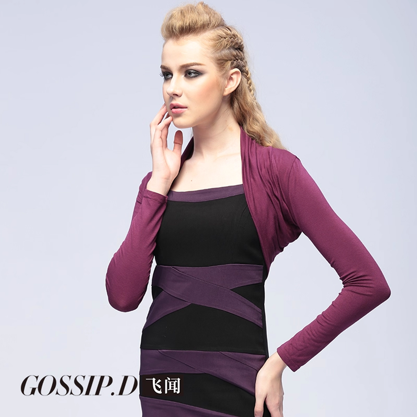 春秋季时尚薄款长袖外搭小披肩